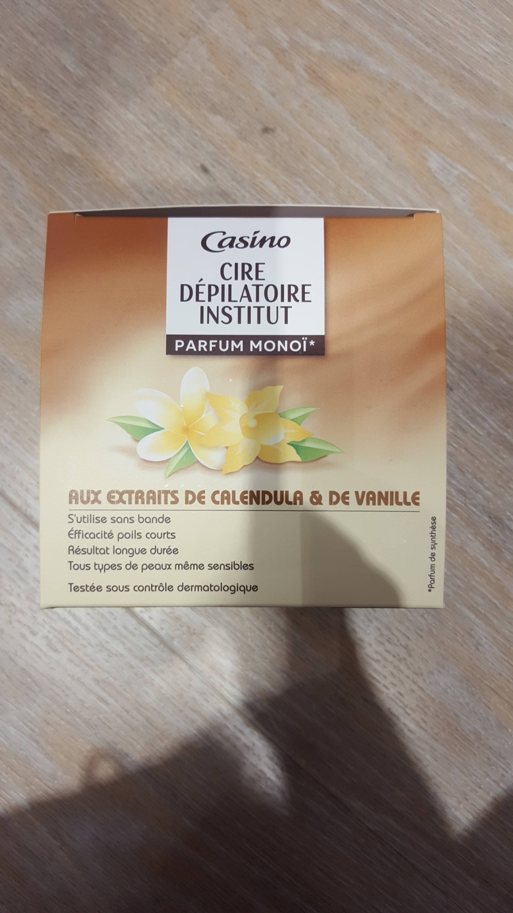 CASINO - Cire dépilatoire institut aux extraits de calendula & de vanille