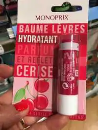 MONOPRIX - Baume lèvres hydratant parfum et reflets cerise