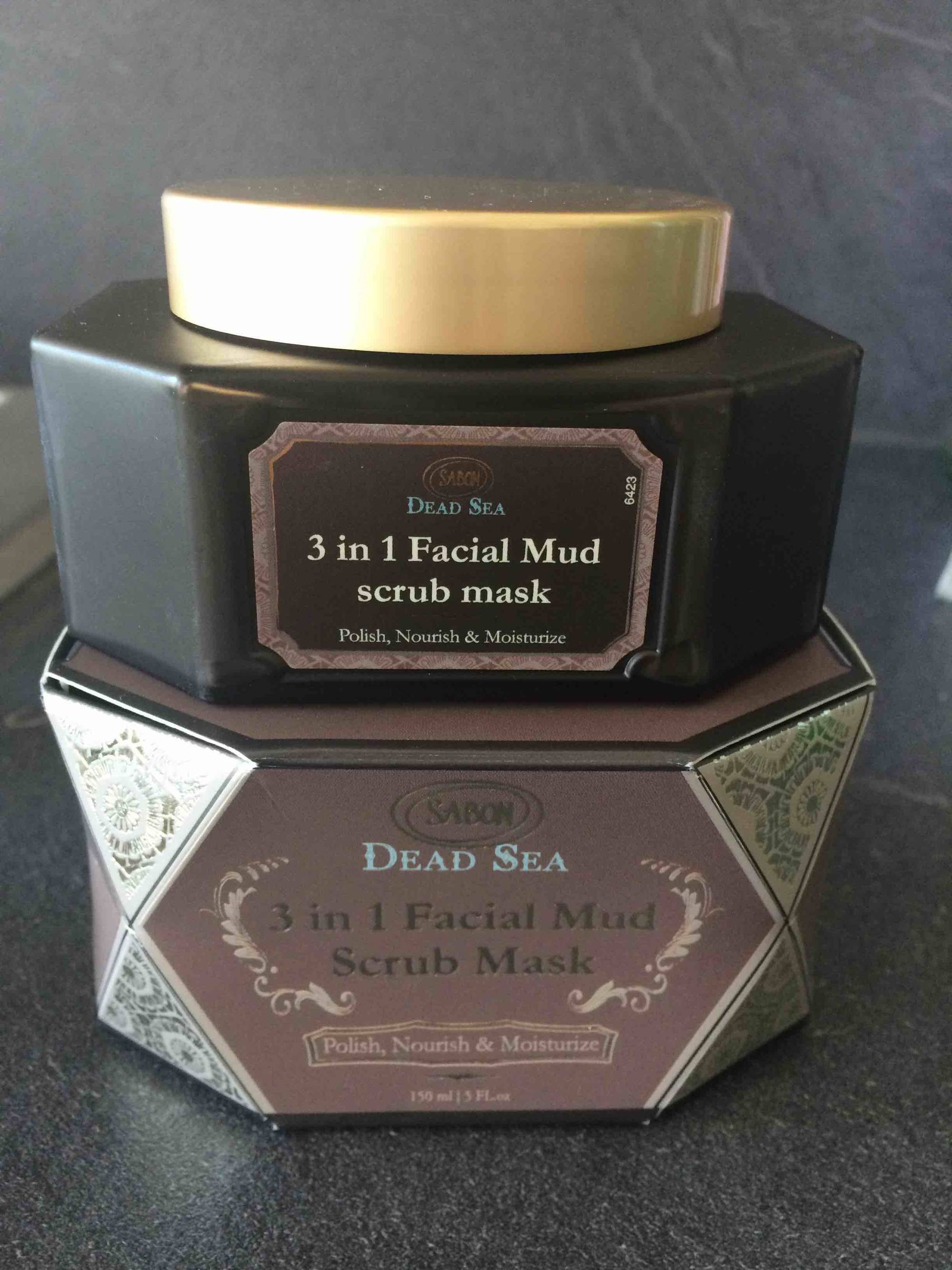 SABON - Dead sea - 3 in 1 Facial mud scrub mask