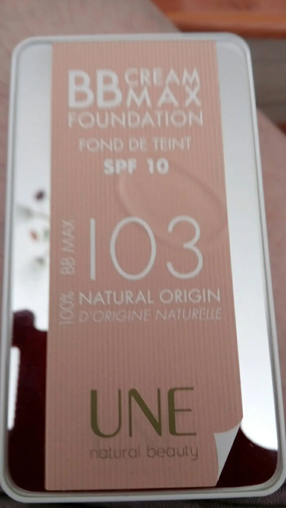 UNE NATURAL BEAUTY - BB cream max - Fond de teint SPF 10 - 103