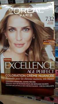 L'ORÉAL - Excellence age perfect - Coloration crème nuancée 7.32 blond poudré