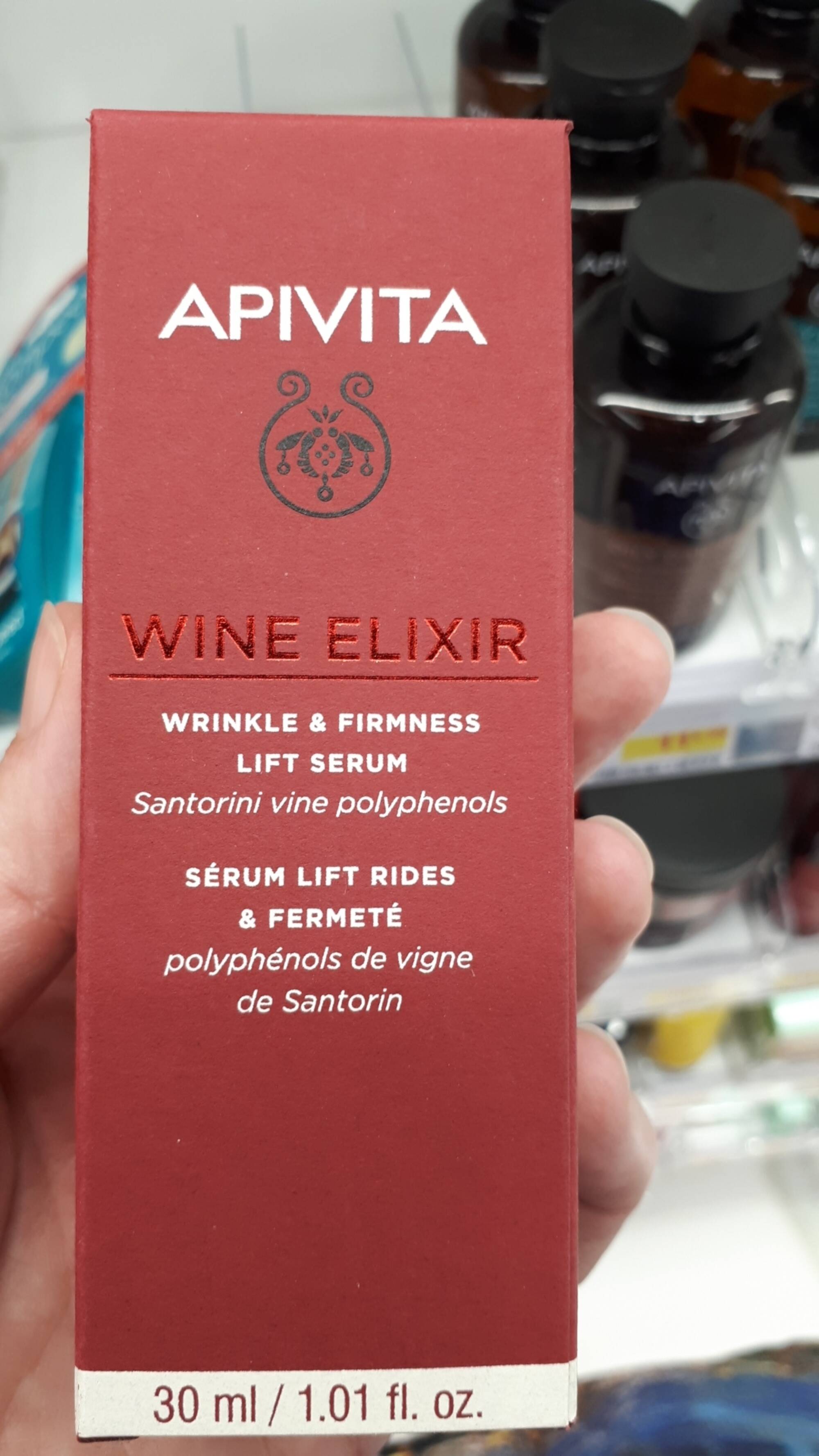 APIVITA - Wine elixir - Sérum lift rides & fermeté