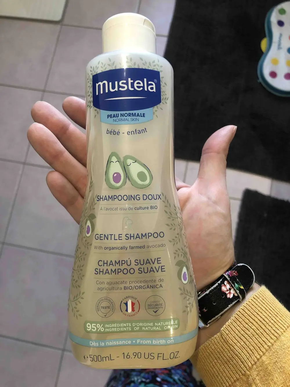 MUSTELA - Bébé enfant - Shampooing doux à l'avocat