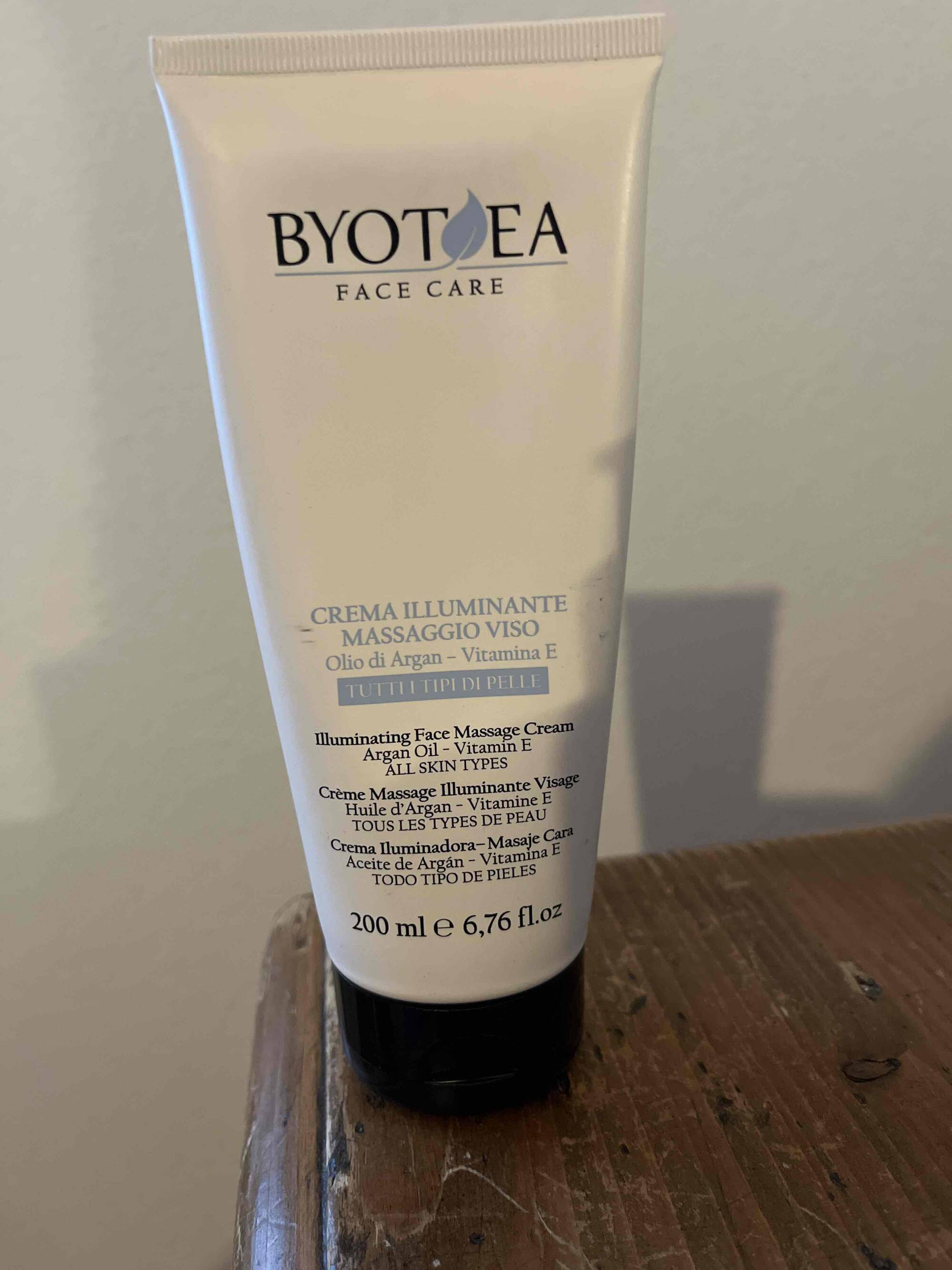 BYOTEA - Crème massage illuminante visage
