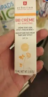 ERBORIAN - BB crème au ginseng - Crème teint-soin nude SPF 20