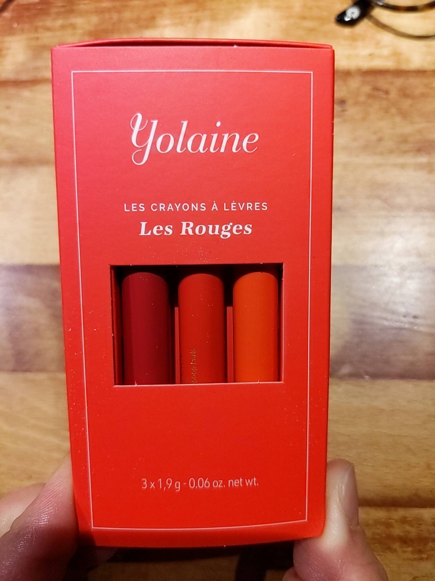YOLAINE - Les rouges - Crayons à lèvres 