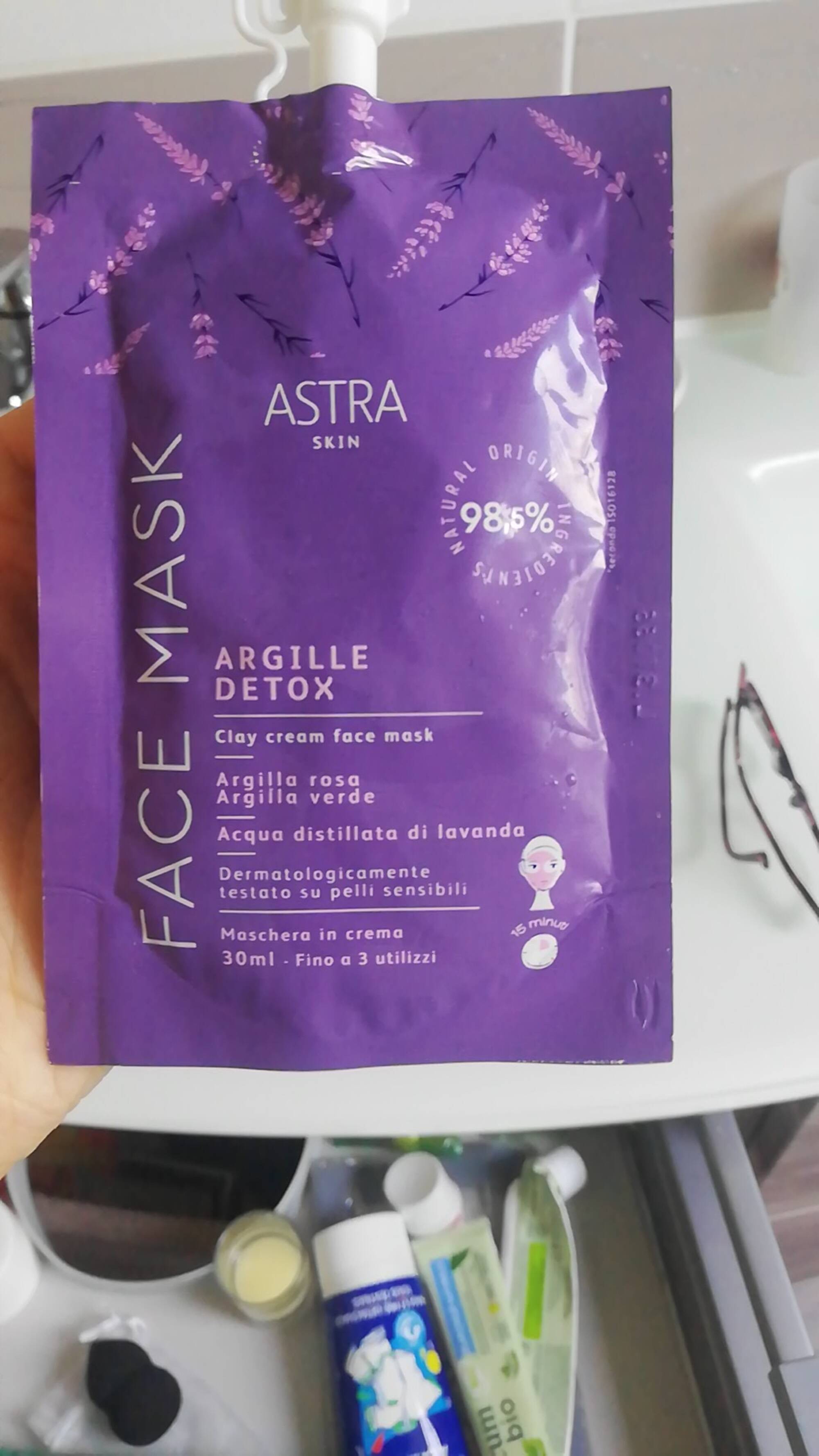 ASTRA - Clay cream face mask argille detox
