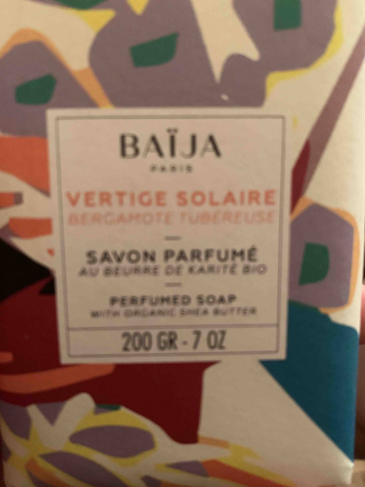 BAIJA - Vertige solaire - Savon parfumé au beurre de karité bio