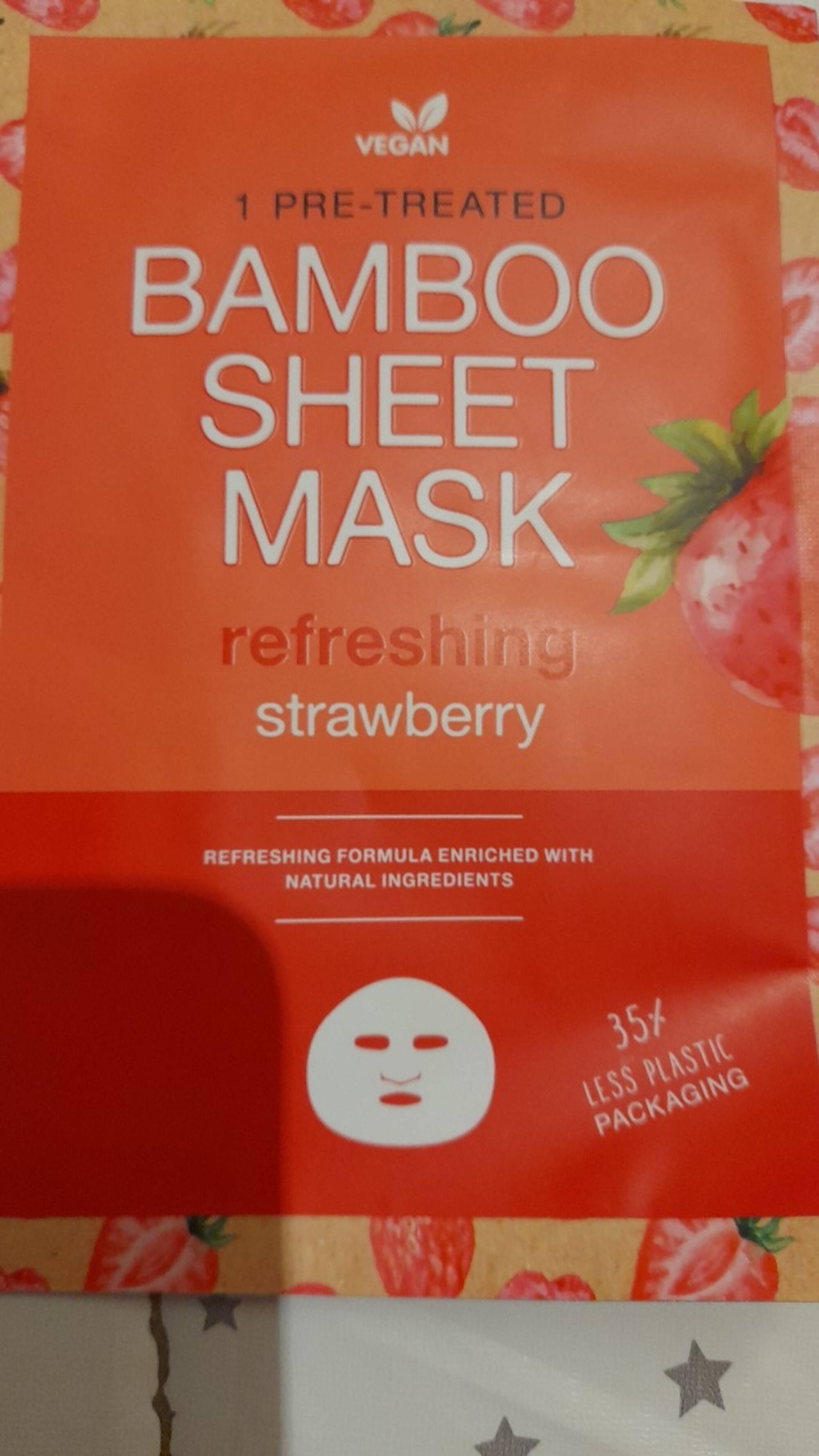 MAXBRANDS - Strawberry - Bamboo sheet mask