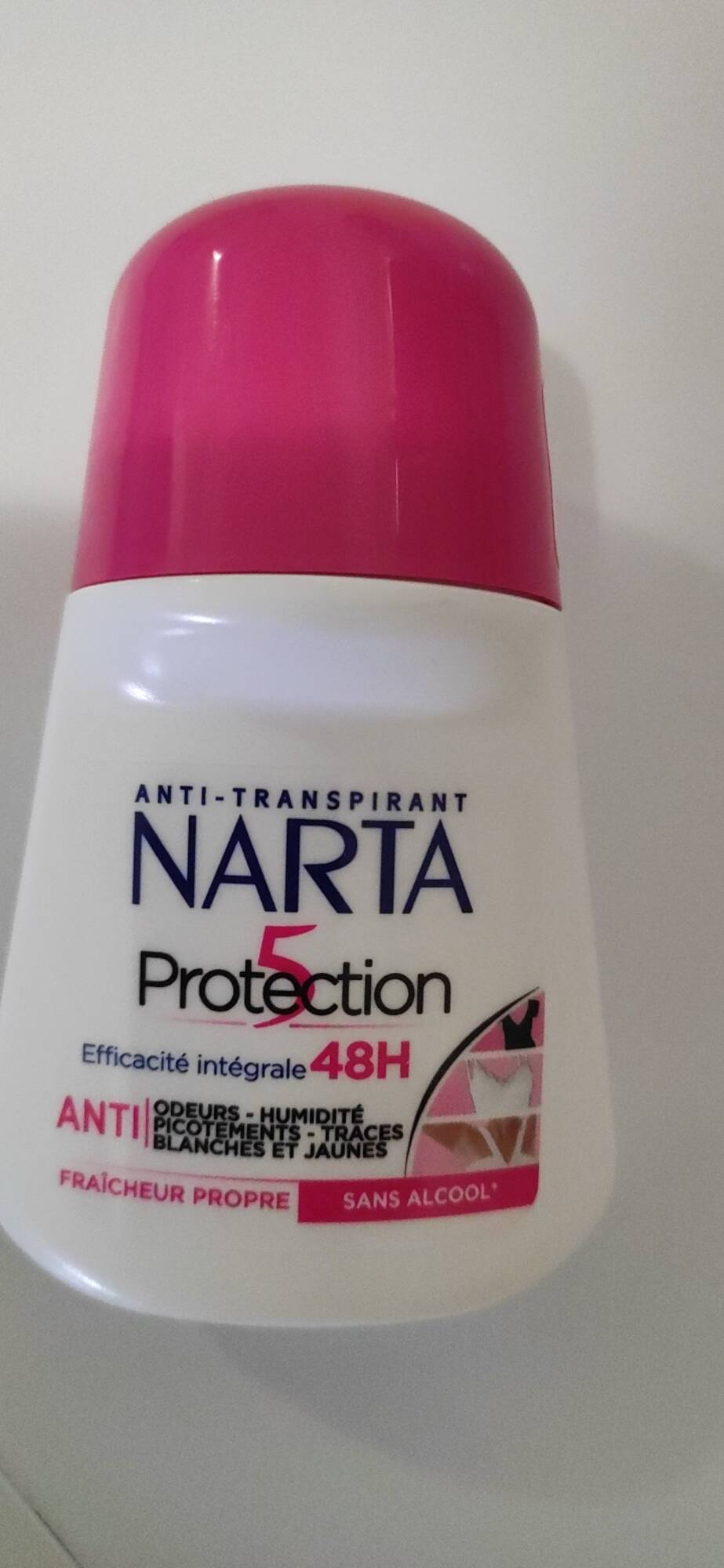 NARTA - Protection 5 - Anti-transpirant fraîcheur propre