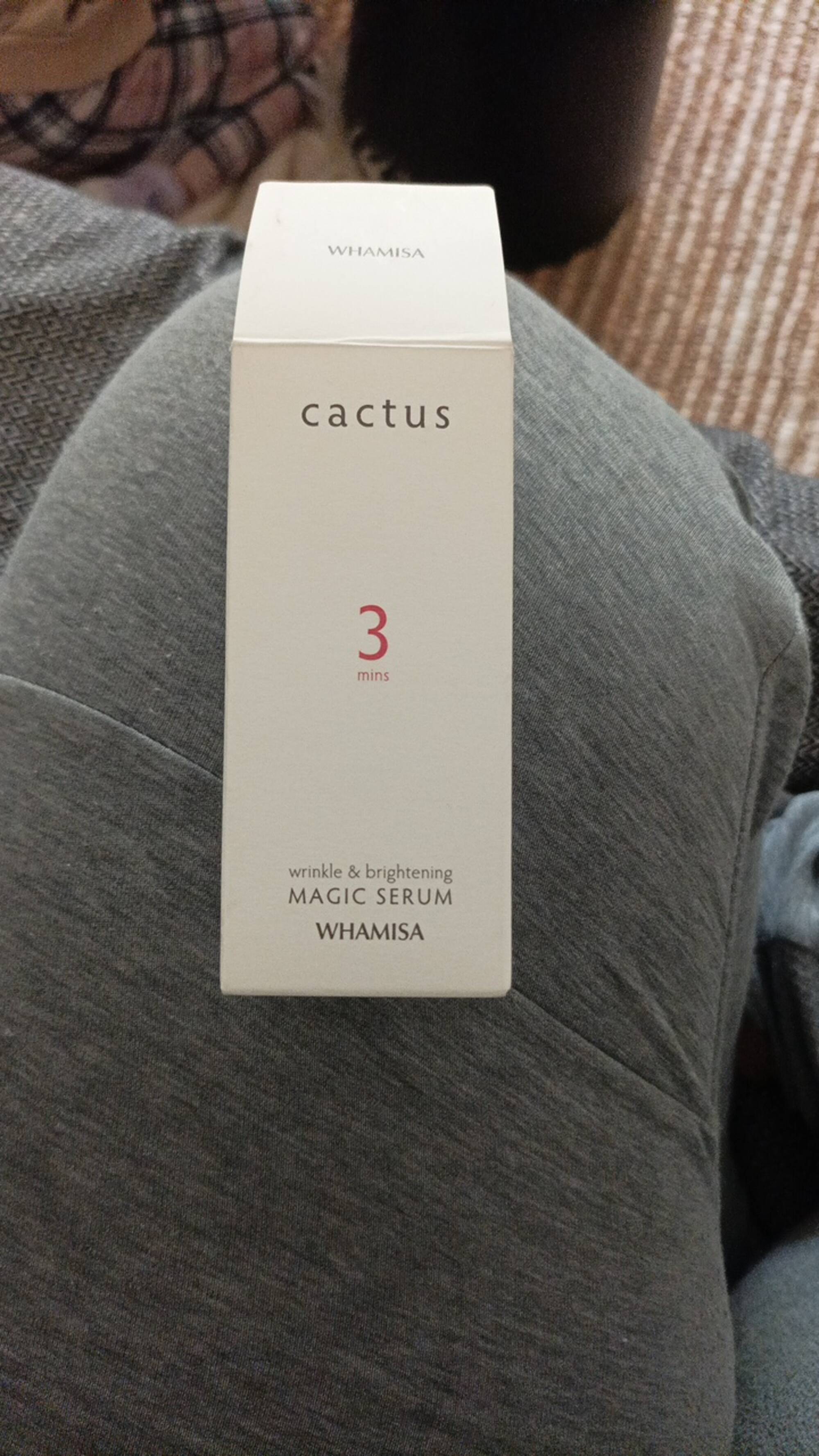 WHAMISA - Cactus - 3 mins magic sérum wrinkle & brightening
