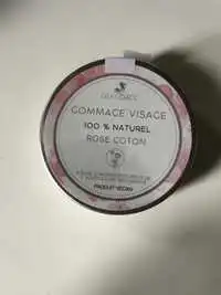 DÉKO D'ACC - Gommage visage rose coton 