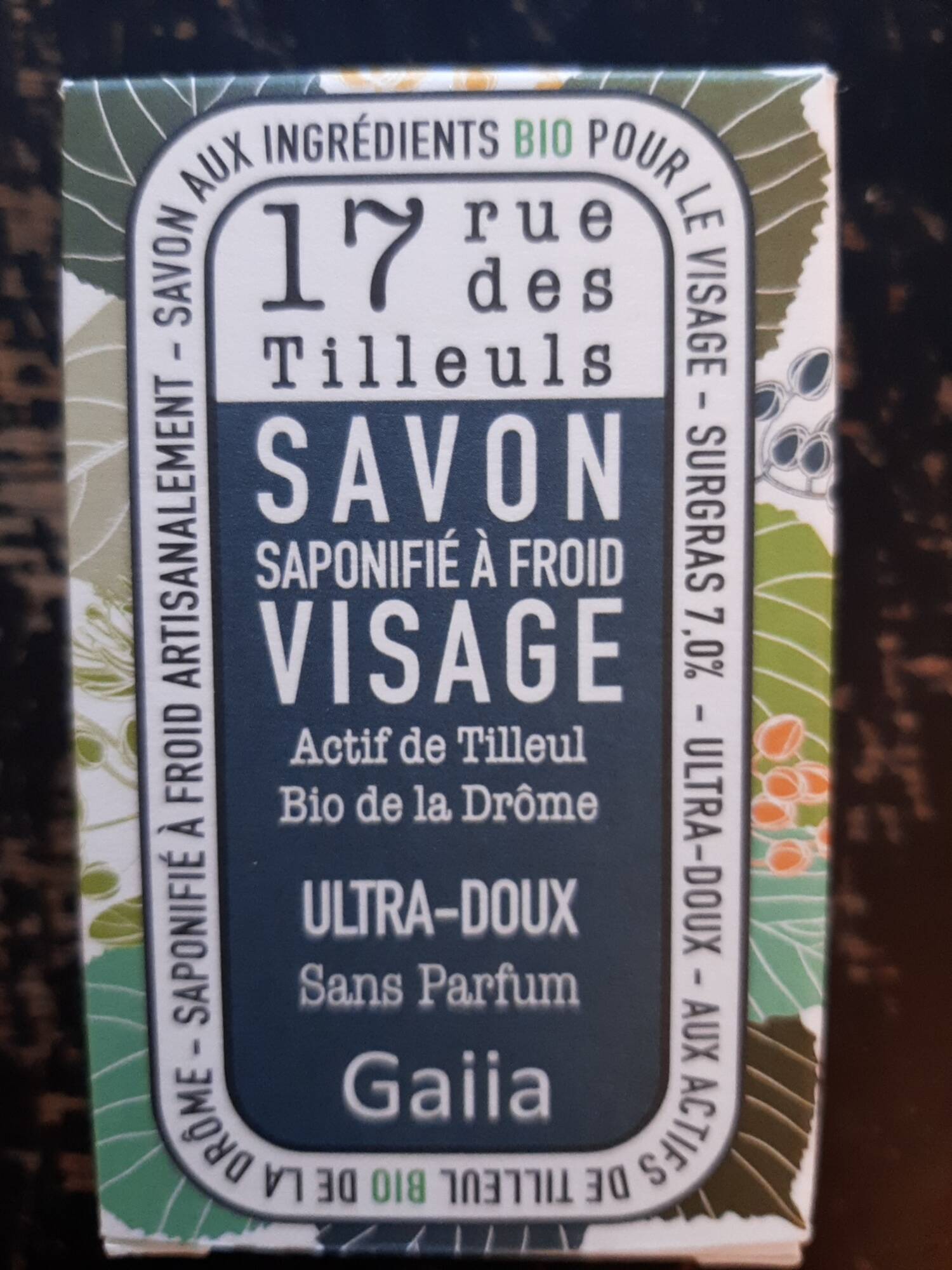 GAIIA - Savon visage ultra doux saponifié à froid