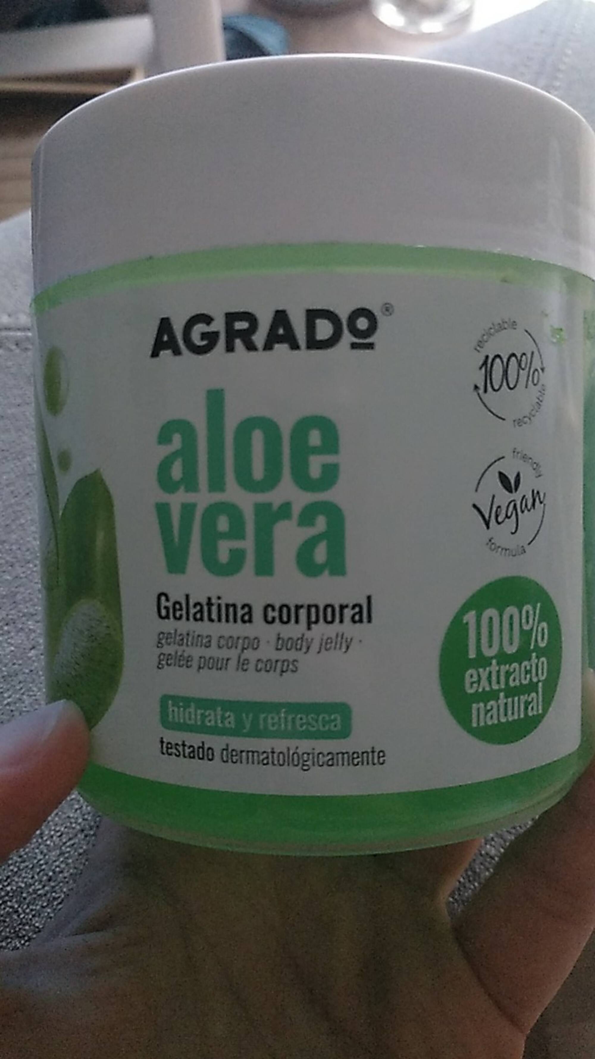 AGRADO - Aloe vera - Gelatina corporal