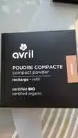 AVRIL - Poudre compacte abricot certifiée bio