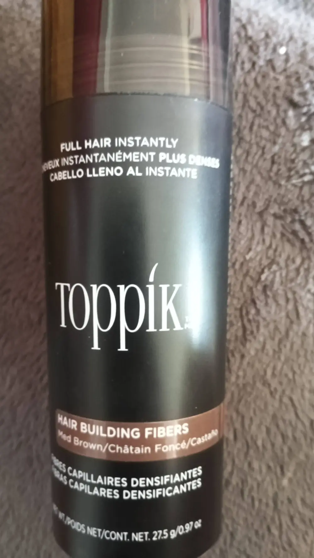 TOPPIK - Fibres capillaires densifiantes châtain foncé