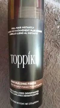 TOPPIK - Fibres capillaires densifiantes châtain foncé