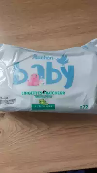 AUCHAN - Baby- Lingettes fraîcheur à l'aloe Vera