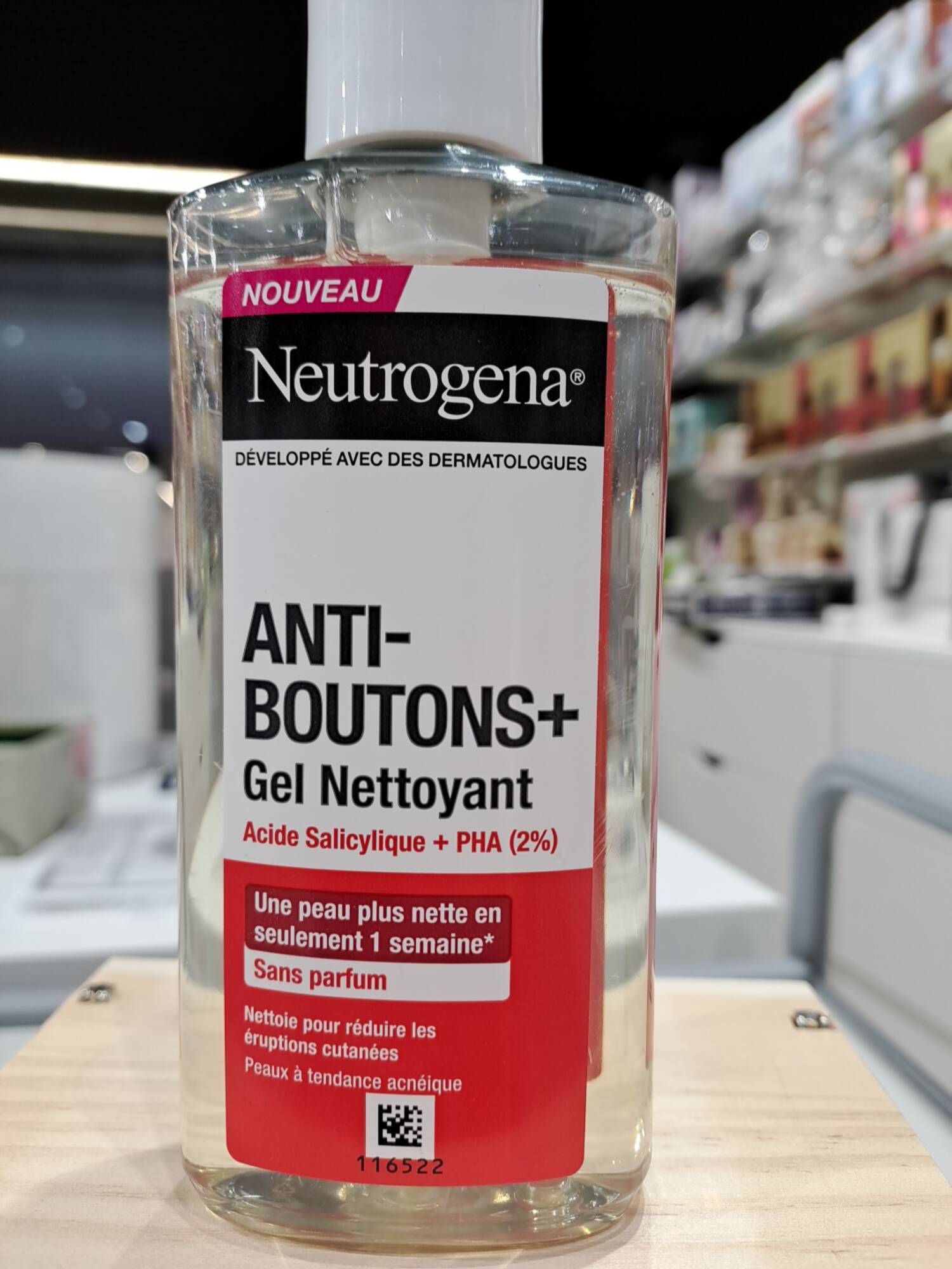 NEUTROGENA - Anti boutons + - Gel nettoyant sans parfum