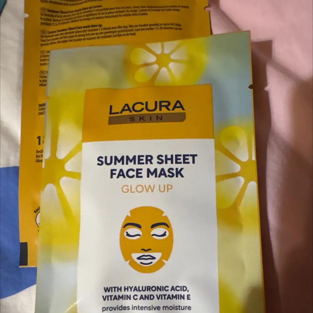 LACURA -  Glow up - Summer sheet face mask