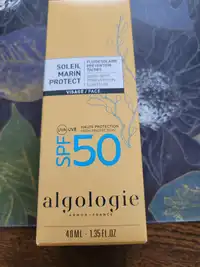 ALGOLOGIE - Fluide solaire prévention taches SPF 50