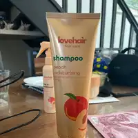 LOVEHAIR - Shampooing hydratant à la pêche 