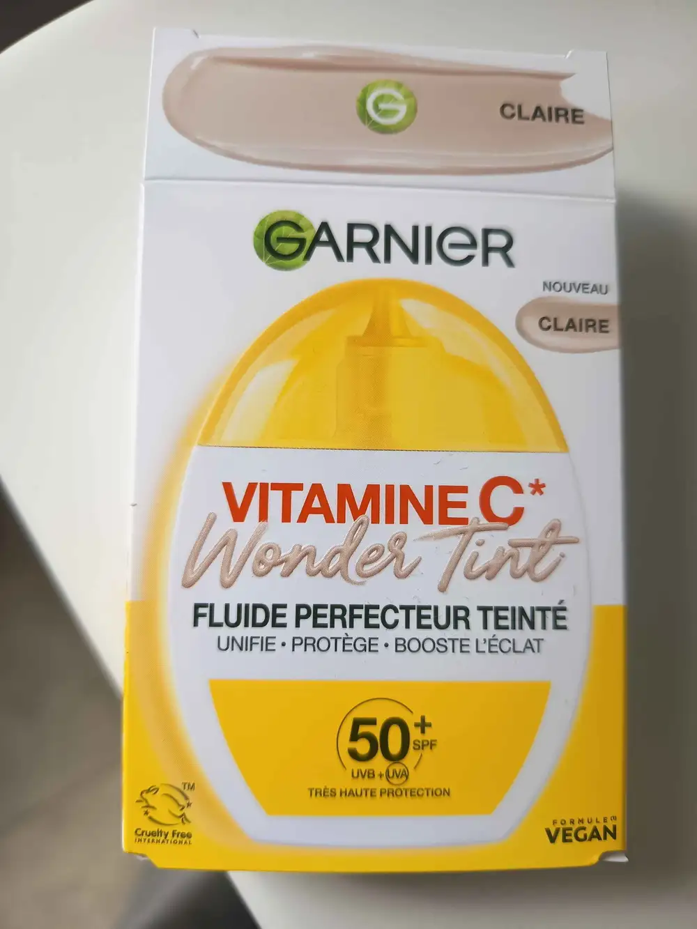 GARNIER - Wonder tint vitamine C - Fluide perfecteur teinté claire SPF 50+