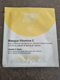 MY SOS BEAUTY - Action en une nuit - Masque vitamine C