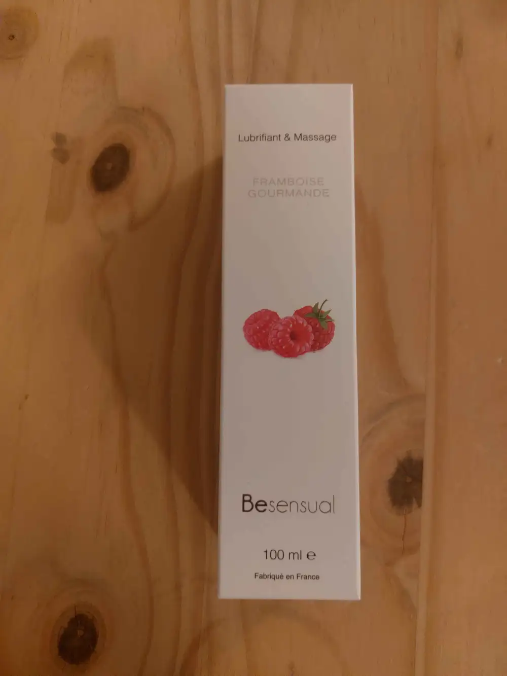 BESENSUAL - Lubrifiant et massage framboise gourmande