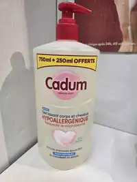CADUM - Hypoallergenique - Gel lavant corps et cheveux