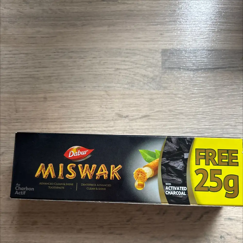 DABUR - Miskwak - Dentifrice advanced au charbon actif