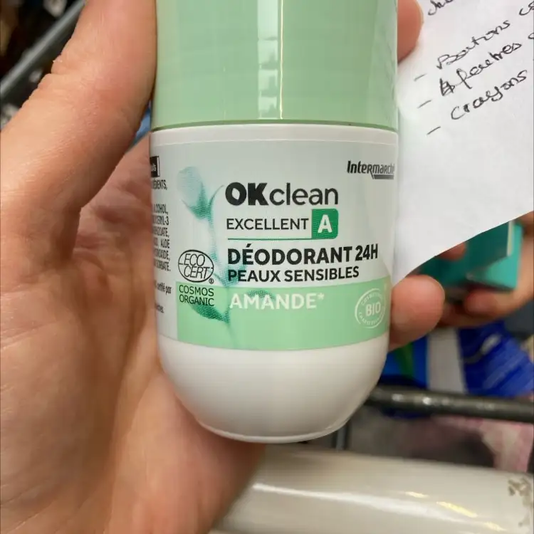 INTERMARCHÉ - Okclean - Déodorant 24h peaux sensibles