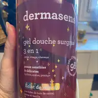 DERMASENS - Gel douche surgras 3en1 corps, visage et cheveux