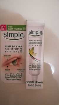 SIMPLE - Kind to eyes soothing - Eye balm