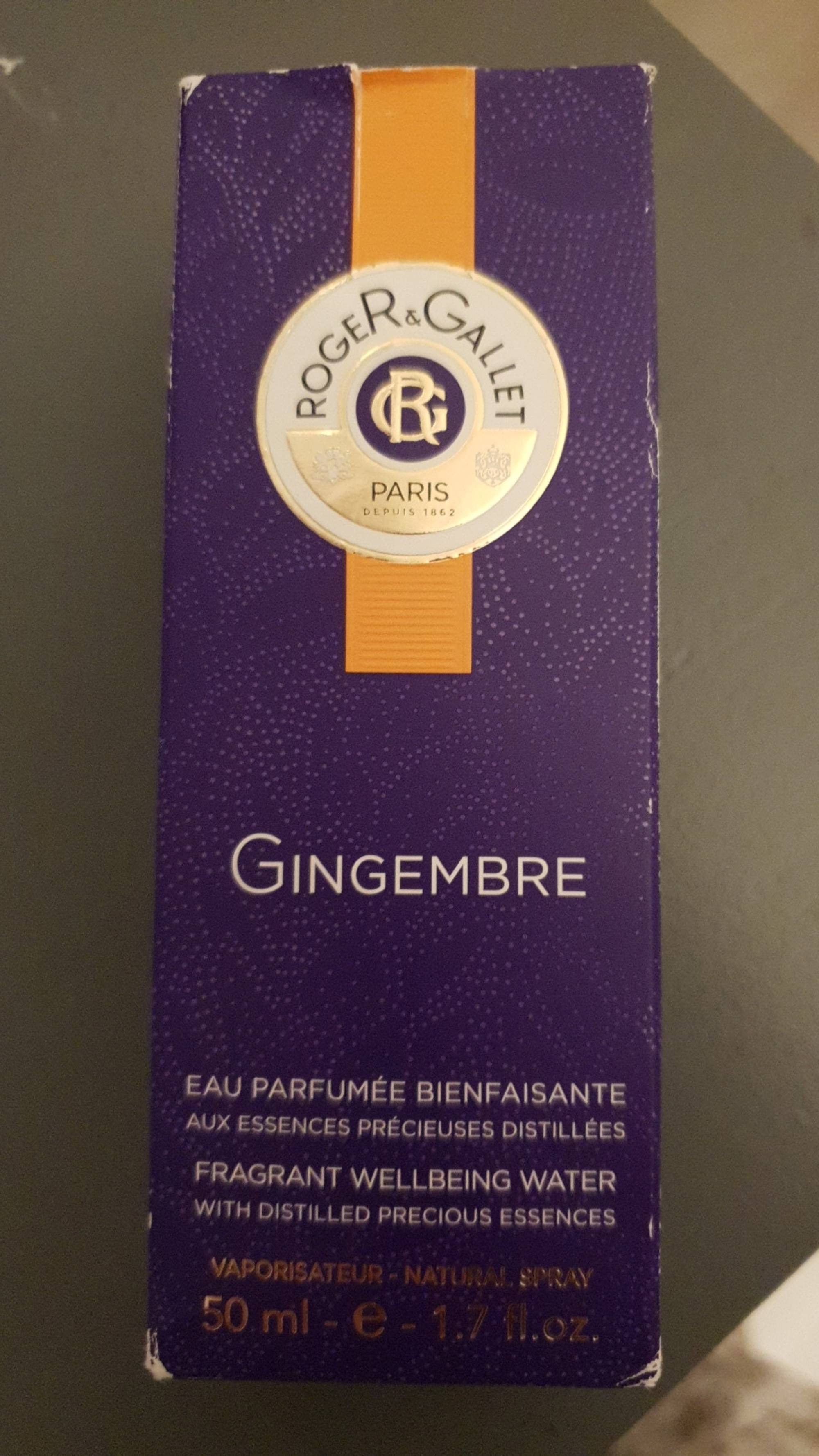 ROGER & GALLET - Gingembre - Eau parfumée bienfaisante