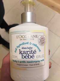 L'OCCITANE - Karité bébé - Lait hydratant & calinant
