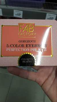 FAB FACTORY - Gorgeous - 5 Color eyebrow perfection palette