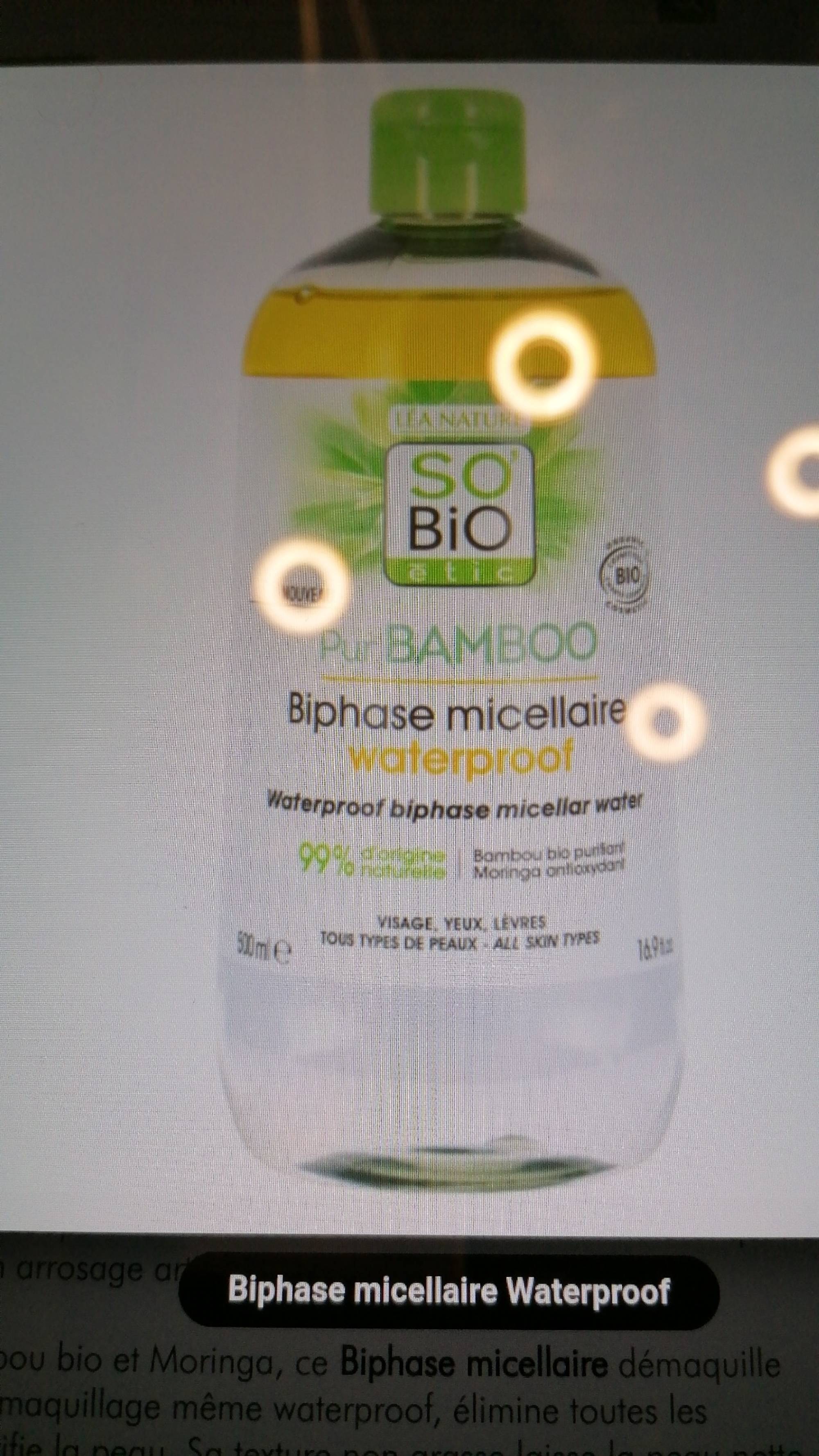SO'BIO ÉTIC - Pur Bamboo - Biphase micellaire waterproof