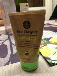 RAW ELEMENTS - Face + body - Natural sunscreen SPF 30