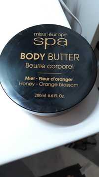 MISS EUROPE - Spa - Beurre corporel miel fleur d'oranger