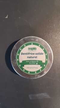 OOPLA - Dentifrice solide naturel aux cristaux de menthol