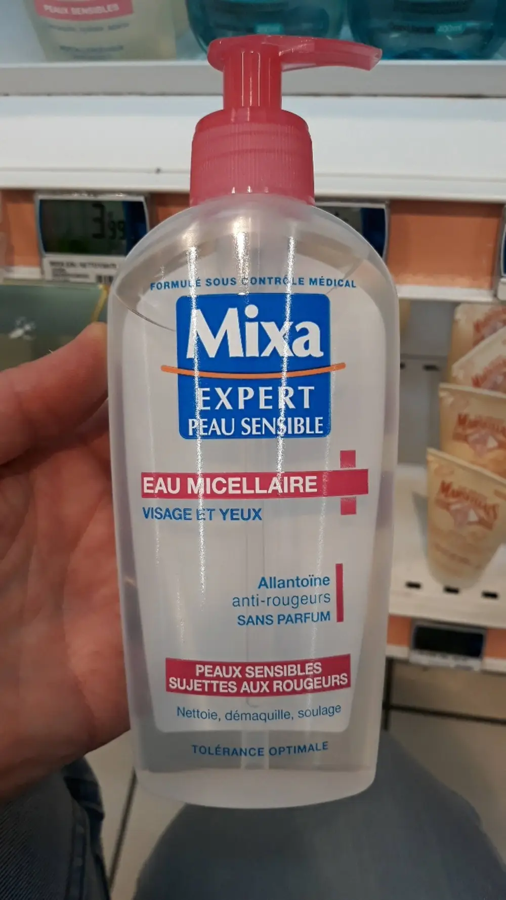 MIXA - Expert peau sensible - Eau micellaire visage et yeux