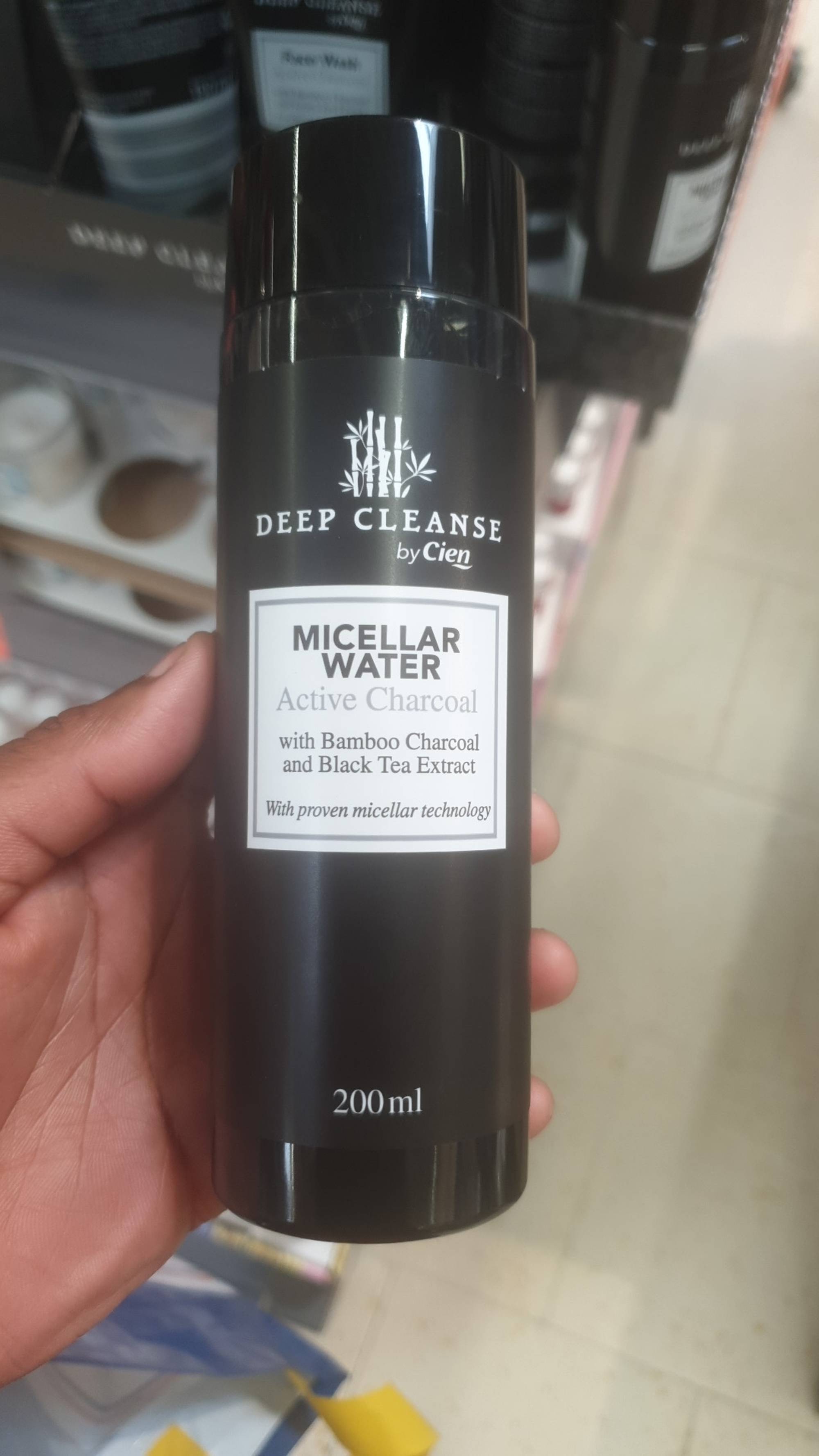 CIEN - Deep cleanse - Micellar water Active Charcoal