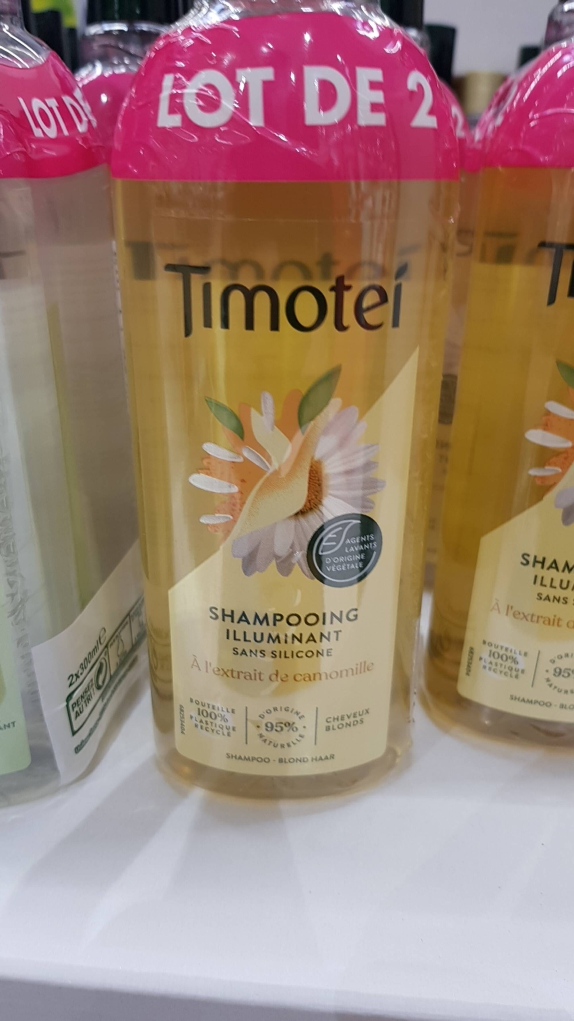 TIMOTEI - Shampooing illuminant sans silicone