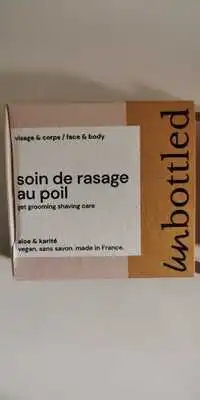 UN BOTTLED - Soins de rasage au poil