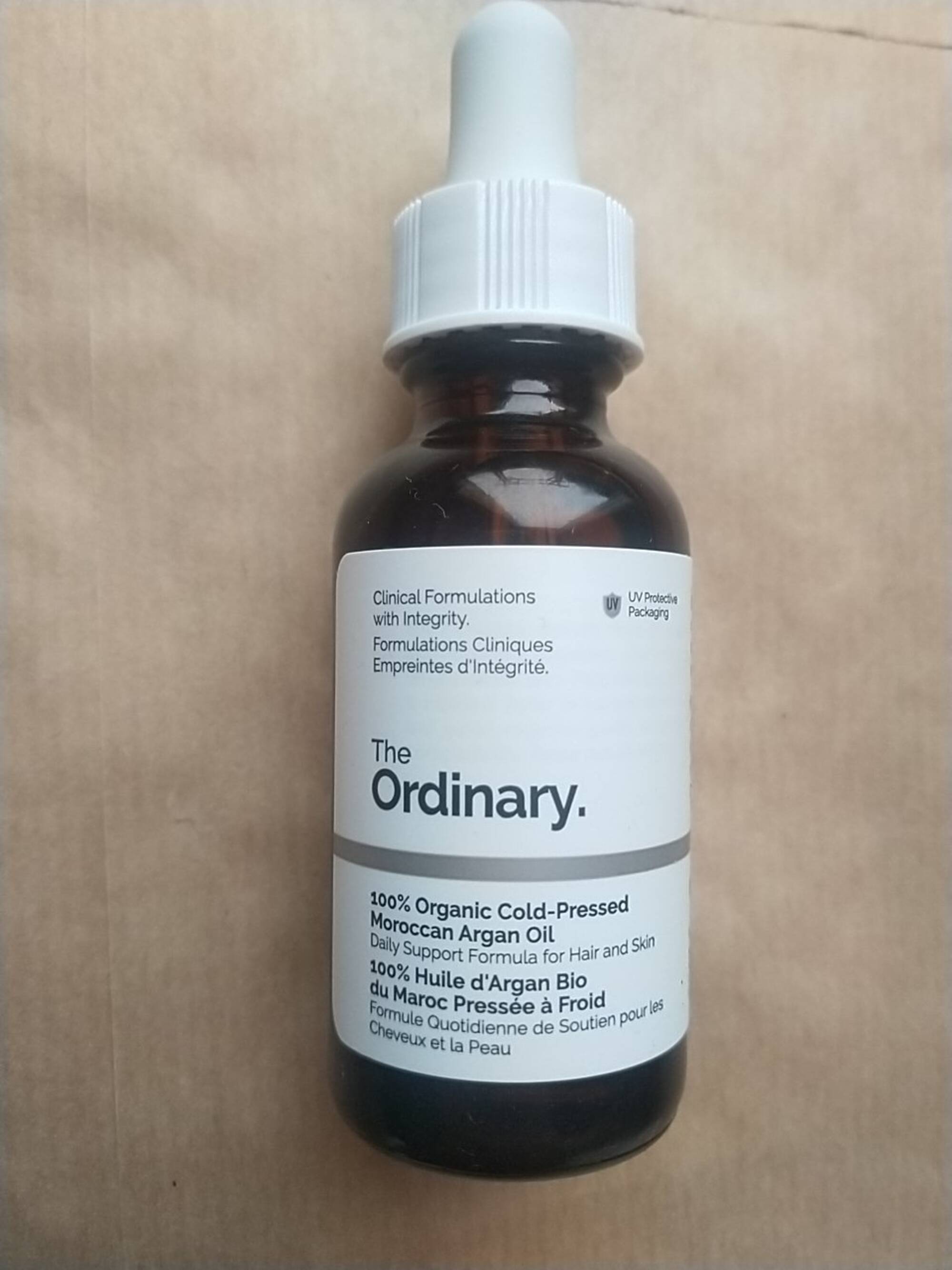 THE ORDINARY - 100 % huile d'argan bio du Maroc pressée a froid