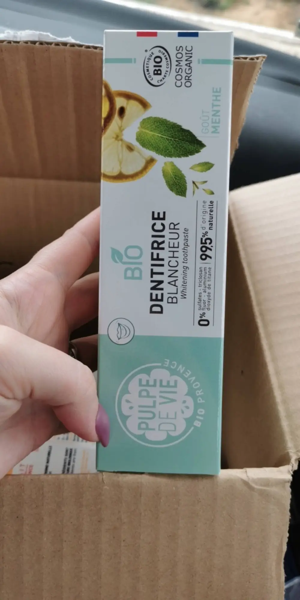 PULPE DE VIE - Dentifrice blancheur goût menthe