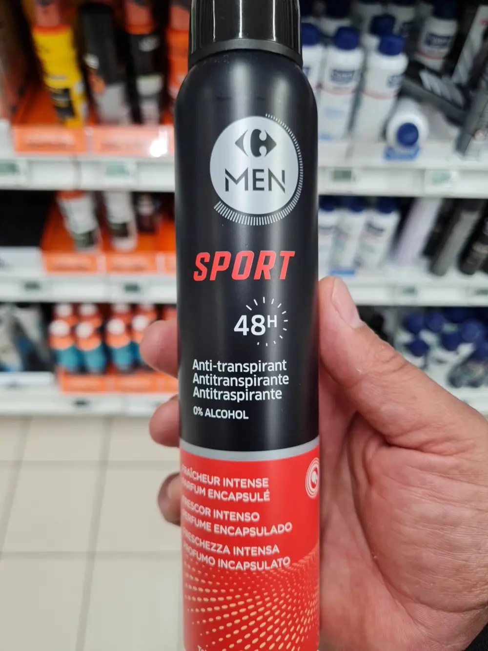 CARREFOUR - Men Sport - Anti-transpirant 48h