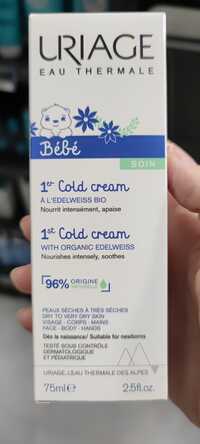 URIAGE - Eau thermale bébé - 1er Cold cream à l'edelweiss bio