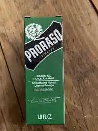 PRORASO - Refreshing - Huile à barbe